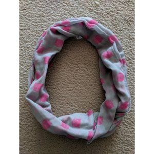 Gray & Pink Infinity Scarf